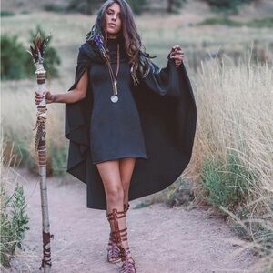 Elven Forest Cape Dress- White